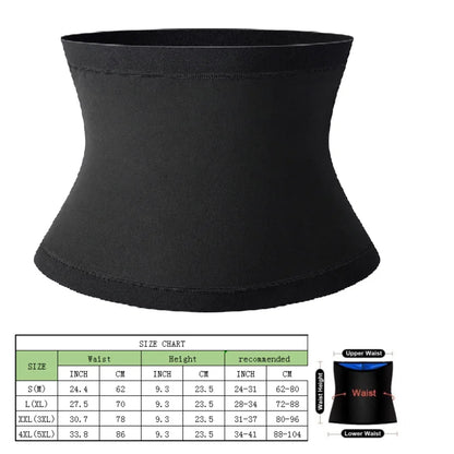 Sauna Waist Trimmer Belly Wrap Workout Sport Sweat Band Abdominal Trainer Weight Loss Body Shaper Tummy Control Slimming Belt